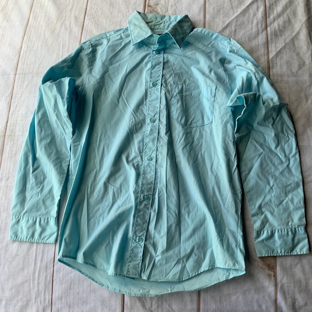 George Blue Long Sleeve Shirt Size XL 14-16